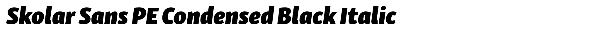 Skolar Sans PE Condensed Black Italic image